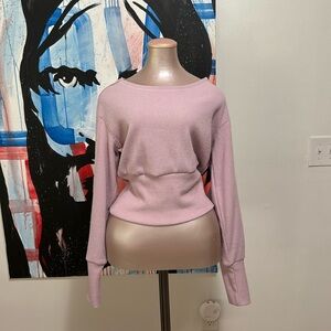 Maeve by Anthro, size medium lavender ribbed sweater